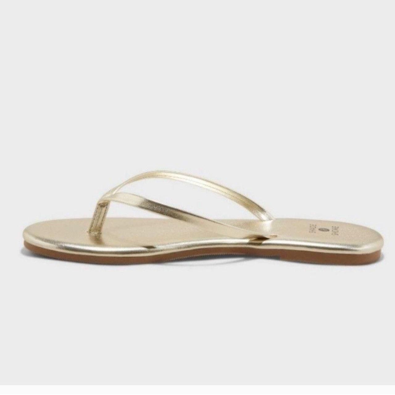 Shade-Shore Women's Gold Flipflops
